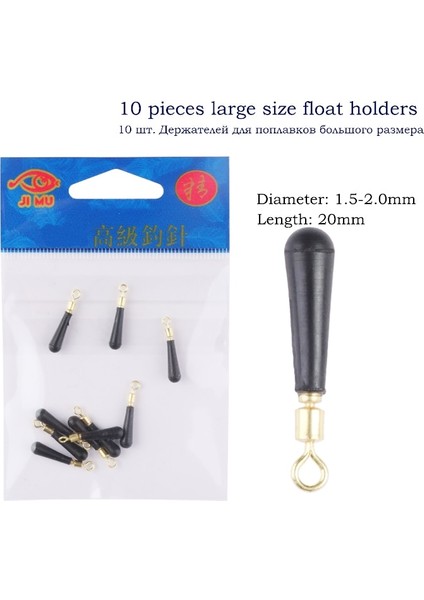 Orta 10 Parça Tarzı Lot Balıkçılık Şamandıra Tutucular Bakır B Şekli Halka Bağlayın 360 Derece Serbestçe Dönen Fırdöndüler Silikon Tutucu Olta Takımı (Yurt Dışından) indirimleri