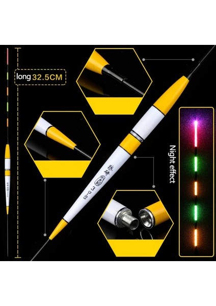 C Stili Balıkçılık Şamandıra LED Elektrikli Şamandıra Işık Gece Balıkçılık Aksesuarları Olta Takımı Işıklı Şamandıra Balıkçılık Aracı Pil ile (Yurt Dışından)