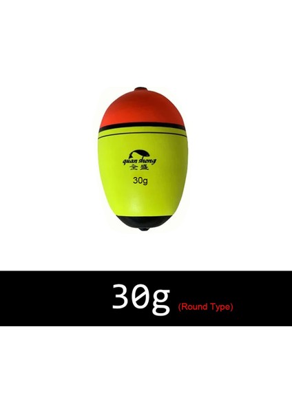 Yuvarlak Tip -30G Tarzı 1 Adet Yüksek Li Plastik Longoval Yüzdürme Balıkçılık Şamandıra Eva Köpük Topu Boia Bobber Balıkçılık Araçları (Yurt Dışından)