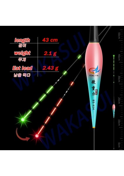 B51-1SET Stili 2021 Yeni Nano Akıllı LED Balıkçılık Şamandıra Son Derece Hassas Hatırlatmak Şamandıra Yerçekimi Sensörü Parlayan Elektrikli Gece Balıkçılık Şamandıra Accessori (Yurt Dışından)