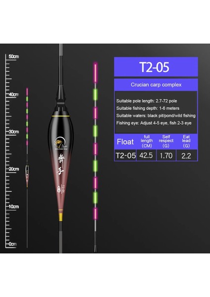 T2 05 Stili Nano Elektronik Balıkçılık Şamandıra Bite Alarm LED Işık Balıkçılık Aydınlık Şamandıra Balık Isırığı Şamandıra Parlayan Gece Balıkçılık Şamandıra Hatırlatmak (Yurt Dışından)