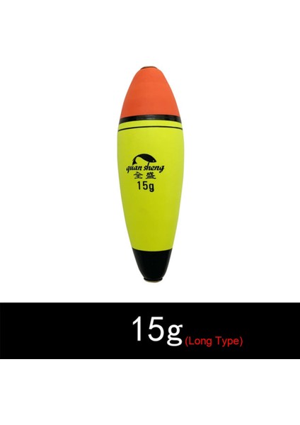 Uzun Tip - 15G Tarzı Yüksek Li Yüzdürme Plastik Longoval Balıkçılık Şamandıra Bobber Eva Köpük Topu Boia (Yurt Dışından)