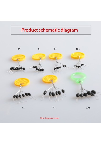 S Tarzı Lot Ss Siyah Kauçuk Oval Stoper Olta Bobber Şamandıra Bağlayıcı Olta Takımı Aksesuarları (Yurt Dışından) fırsatları