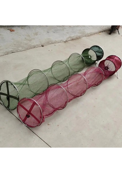 Ordu Yeşili 25 250CM Stili Katlanabilir Naylon Paslanmaz Çelik Balık Yakalama Net Tuzak Balıkçılık Kafesi Örgü Sepet (Yurt Dışından) fiyatları