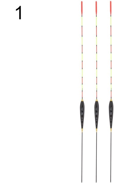 No.1 Tarzı 3 Adet Balıkçılık Şamandıra Yüksek Hassasiyet Ahşap Floresan Bobber Aydınlık Şamandıra Işaretli Kalın Balıkçılık Işık Şamandıra Balıkçılık Aksesuarları (Yurt Dışından)