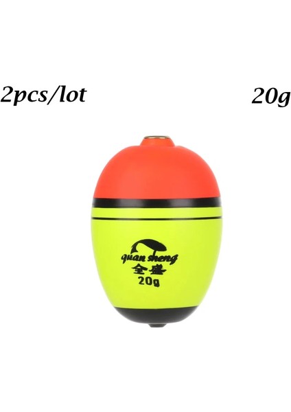 Stil B- 20G Stili 2 Adet Longoval Shape Eva Köpük Balıkçılık Şamandıra Plastik Top Boia Bobber 8gggggg Yüzdürme Yayın Balığı Olta Takımı Sıcak (Yurt Dışından)