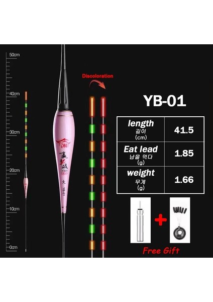 A48-1-DA Stili 2021NEW Sazan Kayalık Balıkçılık Aydınlık Renk Değişikliği Şamandıra Balıkçılık Şamandıra Yemek Kurşun 1.85G--5.97G Levrek Yaz Açık Hava Aksesuarları (Yurt Dışından)
