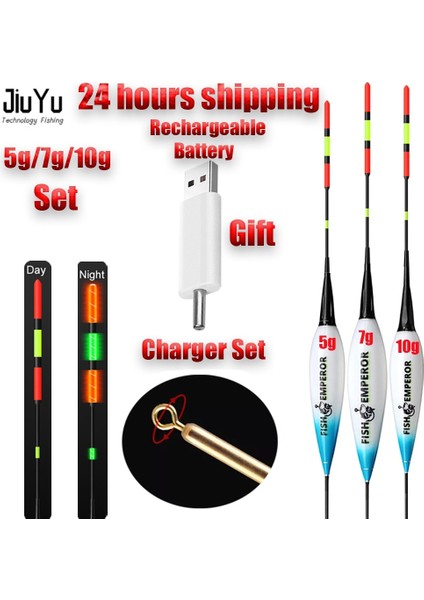 Tek Delikli Set Stili Balıkçılık Elektronik Şamandıra Seti 5g 7g 10G Şarj Cihazı ve Şarj Edilebilir Pil ile Gece Kızdırma Aksesuarları Deniz Sazanı Yaz Mücadelesi (Yurt Dışından) fiyatları