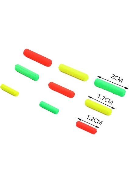 Bir Stil Ylinder Köpük Teçhizat Şamandıra Balıkçılık Şamandıra Ucu Görsel Fasulye Kırmızı Turuncu Sarı Yeşil Duraklar Terminal Aksesuarları (Yurt Dışından) indirimleri