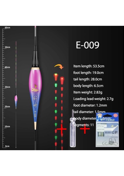 E-009 1 Parça Tarzı 1 Adet Kompozit Nano Balıkçılık Şamandıra + 1 Cr Şamandıra Tüpü + 1 Çanta Kanca + 1 Şamandıra Koltuk Renk Değiştirilebilir Şamandıra Duyarlı Kararlı Bobber Aracı (Yurt Dışından)