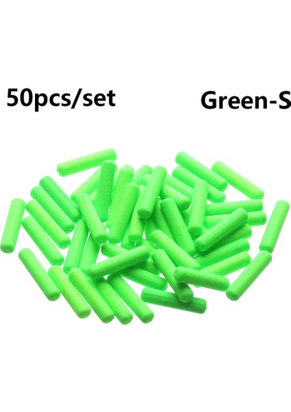 Yeşil S Tarzı Hafif Silindir Köpük Şamandıralar Top Oval Şamandıralar Boncuklar Arma Malzemesi Göstergesi Balık Fasulye Sazan Olta Takımı (Yurt Dışından)