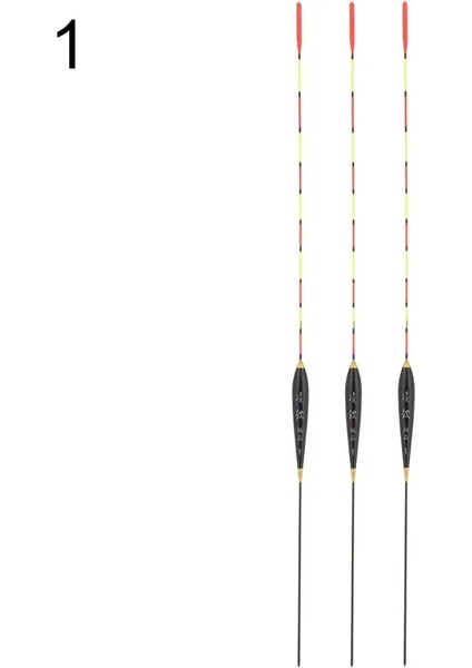 No.1 Tarzı 3 Adet Balıkçılık Şamandıra Ahşap Floresan Yüksek Hassasiyetli Bobber Aydınlık Şamandıra Işaretli Kalın Balıkçılık Işık Şamandıra Balıkçılık Aksesuarları (Yurt Dışından)