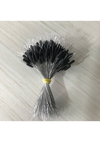 Siyah S Tarzı Lot Şamandıra Lastik Stoper Balık Tutma Bobber Stoper Şamandıra Silindirik Boşluk B (Yurt Dışından)