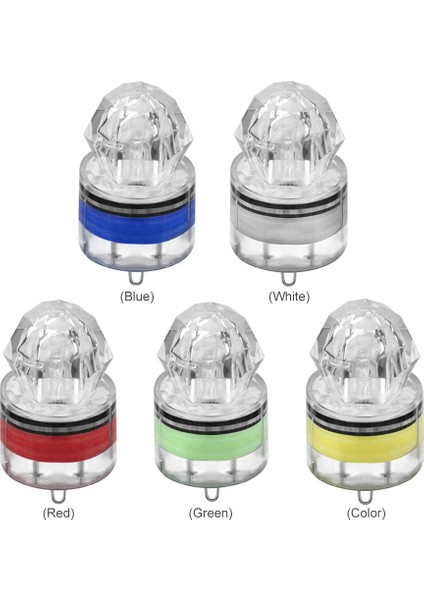Kırmızı Stil Tuzak Bulma Flaş Lambası Gece Balık Tutma Cazibesi Yem Işıklarını Çeker 4cm 18G LED Balık Sıkıştırma Direnci Açık Havada Balık Tutma (Yurt Dışından)