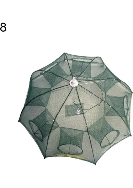 Yeşil 8 Tarzı %75 Sıcak! Otomatik Katlanabilir Balık Ağı Minnow Karides Kafesi Naylon Yengeç Balık Tuzağı Ağı (Yurt Dışından)