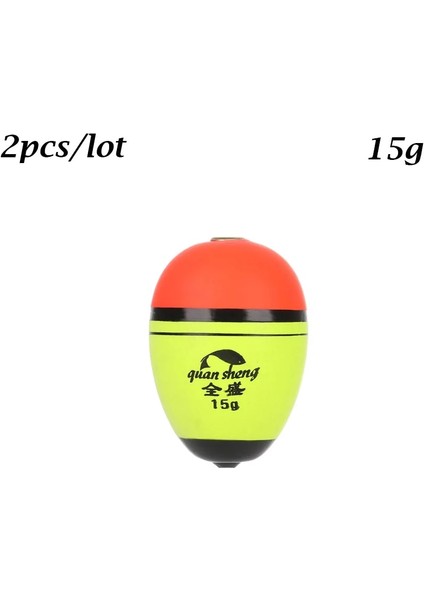 Stil B- 15G Stili 2 Adet Longoval Şekil Şamandıra Eva Köpük Bobber Plastik Top Boia Yüzdürme Deniz Şamandıra Açık Olta Takımı 8gggggg (Yurt Dışından)