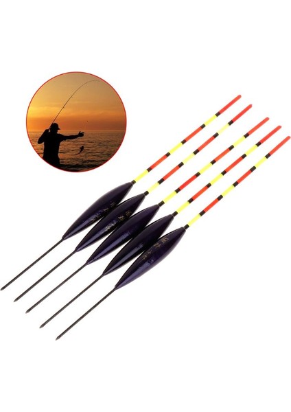 Siyah Stil Et Balıkçılık Şamandıra Şamandıra Barr Ahşap Floresan Kuyruk Çubuk Yüzen Ahşap Takımları Buz Balıkçılık Sazan Aydınlık Dobber (Yurt Dışından)