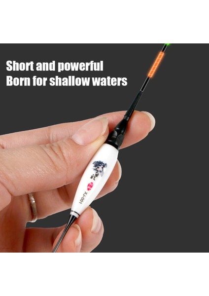 Xj 01 Stili Akıllı Elektrikli Balıkçılık Şamandıra Bite Alarm Balık Yemi LED Işık Gece Şamandıra Shoal Su Bobber Kısa Küçük Elektronik Şamandıra Aksesuarı (Yurt Dışından) modelleri