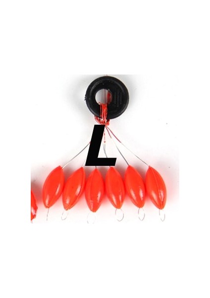 Kırmızı L Tarzı [10SET=60PCS] Yeni Yedi Yıldızlı Oval Mini Olta Şamandırası Uzay Fasulyesi Kolay Kullanım Şamandıra Tıpa Gibi Takılır ve Sabitlenir (Yurt Dışından)