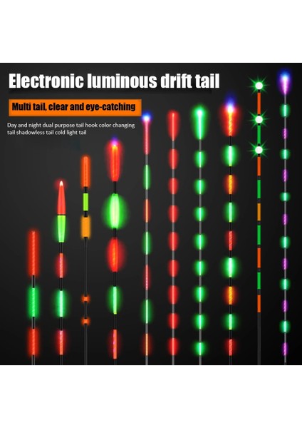 No 1 Tarzı Elektrikli Balıkçılık Şamandıra Gece Lambası Aydınlık Yerçekimi Sensörü Parlayan Elektronik Şamandıra Takımı Balıkçılık Kancaları Tatlı Su Şamandırası (Yurt Dışından)