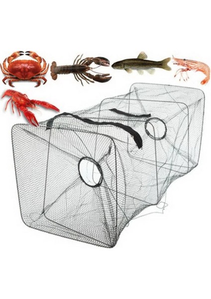 Yeşil Stil Balık Tuzağı Net Olta Takımı Yengeç Karides Karides Kerevit Istakoz Crawdad Katlanabilir Döküm Net Balıkçılık Kafesi Dış Mekan Net Yüksek (Yurt Dışından)