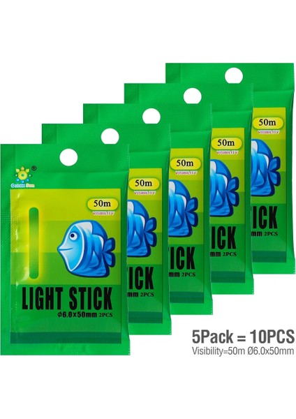5'li Paket 50M Tarzı Donql Balık Tutma Şamandırası Işık Çubuğu 4.5**75MM Floresan Işık Çubuğu Işık Gece Aydınlık Balıkçılık Kızdırma Çubuğu Takımı (Yurt Dışından)