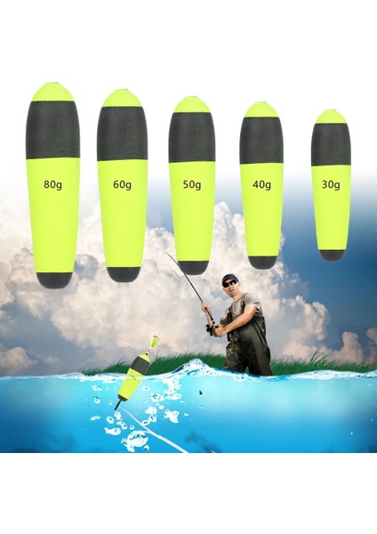 80G Tarzı G Eva Köpük Balıkçılık Şamandırası Taşınabilir Plastik Yüzer Yüzdürme Topu Boia Canlı Yem Kaya Balıkçılığı Bobber Flotador Takımı (Yurt Dışından) indirimleri