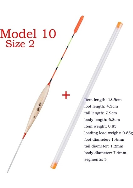 Model9 Size1 1 Parça Tarzı 1 Parça Tatlı Su Balıkçılık Şamandıra + 1 Parça Hediye Tüpü Sığ Su Balsa Bobber Crucian Şamandıra Balıkçılık Takımları Araçları Aksesuarları (Yurt Dışından)