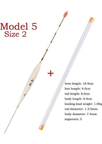 Model9 Size1 1 Parça Tarzı 1 Parça Tatlı Su Balıkçılık Şamandıra + 1 Parça Hediye Tüpü Sığ Su Balsa Bobber Crucian Şamandıra Balıkçılık Takımları Araçları Aksesuarları (Yurt Dışından)