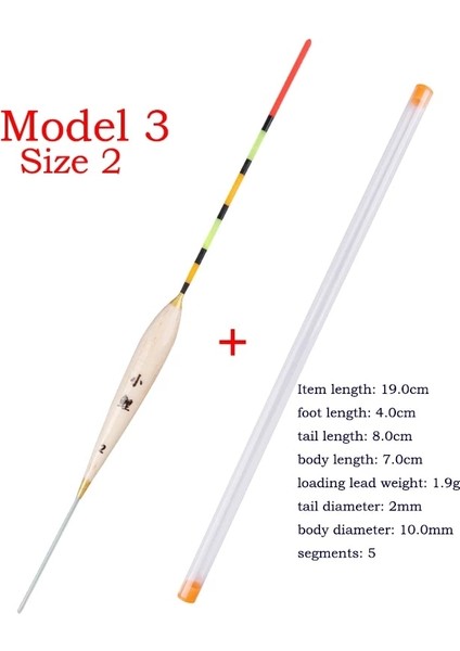 Model9 Size1 1 Parça Tarzı 1 Parça Tatlı Su Balıkçılık Şamandıra + 1 Parça Hediye Tüpü Sığ Su Balsa Bobber Crucian Şamandıra Balıkçılık Takımları Araçları Aksesuarları (Yurt Dışından)