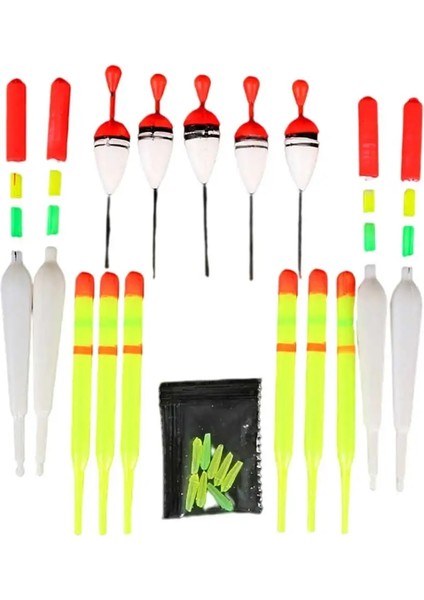 15 Adet Tarzı Balıkçılık Şamandırası Simülasyon Yemi Açık Spor ve Plastik Dayanıklı Balık Şamandırası Seti Renkli Balık Tutma Yemi Sahte Yem Balık Şamandırası (Yurt Dışından)