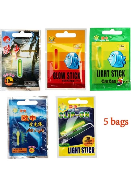 Açık Gri Tarzı Wlpfıshıng Lightstick ( Veya ) 5bagslot Fishing Float Electic Floaters Aydınlık Işık Çubuğu Floresan Parlayan Çubuk (Yurt Dışından)