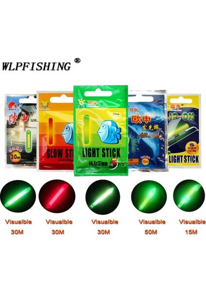 Açık Gri Tarzı Wlpfıshıng Lightstick ( Veya ) 5bagslot Fishing Float Electic Floaters Aydınlık Işık Çubuğu Floresan Parlayan Çubuk (Yurt Dışından)