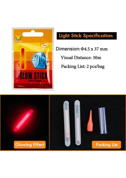 Açık Gri Tarzı Wlpfıshıng Lightstick ( Veya ) 5bagslot Fishing Float Electic Floaters Aydınlık Işık Çubuğu Floresan Parlayan Çubuk (Yurt Dışından)