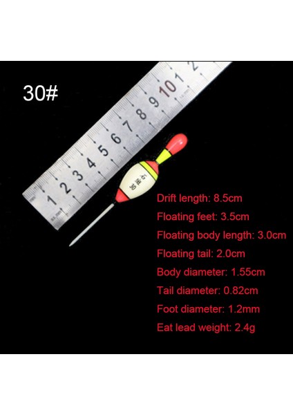 No.30 Tarzı 1 Adet Nefis Dayanıklı Kalın Kuyruk Balıkçılık Şamandıraları Taşınabilir Balsa Ahşap Şamandıralar Çok Boyutlu Uzun Kuyruk Şamandıra Açık Balıkçılık Aksesuarı (Yurt Dışından) fiyatları