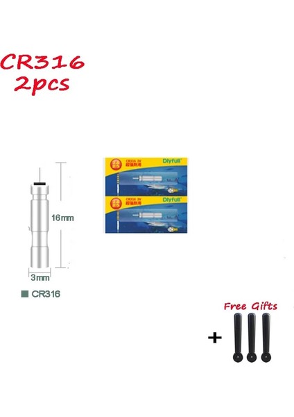 CR316 2 Adet Tarzı 2pcslot CR425 Tek Kullanımlık Piller Balıkçılık Şamandıralar Elektrikli Floaters 3V Ells Gece Lambası Lityum LED Bobber Aksesuar (Yurt Dışından)