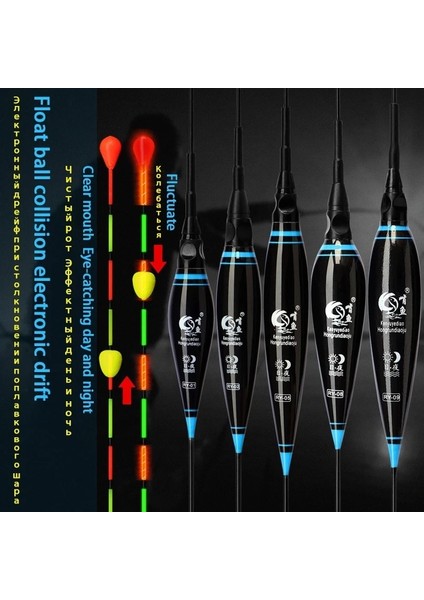 FZRY05STIL Ayarla Balıkçılık Çarpışma Şamandıra + Crarger Seti Boncuk LED Şamandıra Son Derece Hassas Hatırlatmak Şamandıra Parlayan Elektrikli Gece Aksesuarları (Yurt Dışından) indirimleri