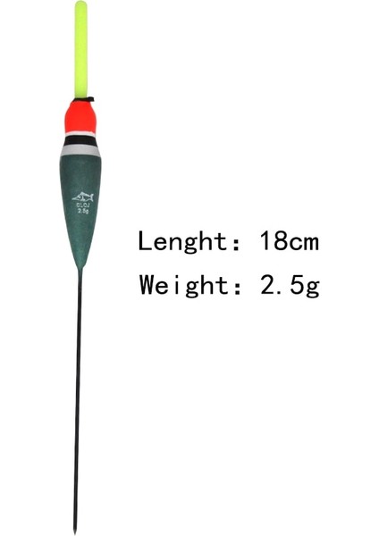 2.5g Koyu Yeşil Stil Topline 2.5g 3g 4g 5g Şamandıra Dikey Şamandıra Balıkçılık Şamandıraları Kompozit Malzeme Işık Çubuğu Şamandıraları Balıkçılık Için Aksesuar Durdurucu (Yurt Dışından)