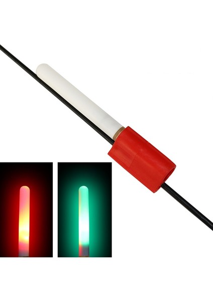Yeşil Pil Tipi Yok Gece Balık Tutma Işık Çubuğu Çıkarılabilir Lamba Deniz Olta Işık Çubuğu Şamandıra Elektronik Parlayan Su Geçirmez Çubuk Pilsiz (Yurt Dışından)