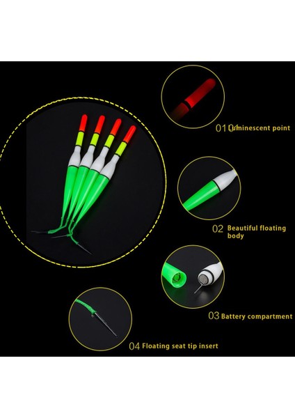 Tlg Shop 1 Adet Tarzı Elektronik LED Işık Balıkçılık Şamandırası Işıklı Pil Bobber Olta Takımı Derin Su Şamandırası Olta Takımı Bobber Olta Takımı (Yurt Dışından)