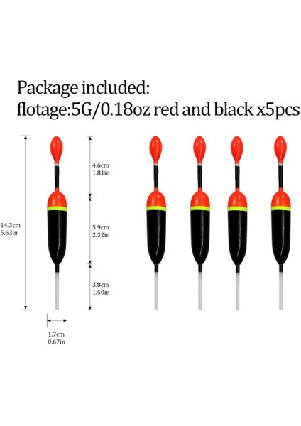5 Adet 5g Siyah Stil 5pcslot 15G 5g Balıkçılık Kayma Şamandıra Bobber Kuleleri Balsa Ahşap Balıkçılık Şamandıra Bobber Balıkçılık Aksesuarları (Yurt Dışından)