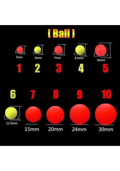 Top 4 Tarzı Balık Tutma Yüzer Bobbers Floresan Sürüklenme Topu Köpük Darbe Göstergesi Balık Tutma Şamandırası Yüzdürme Topları Balıkçılık Aksesuarları (Yurt Dışından)