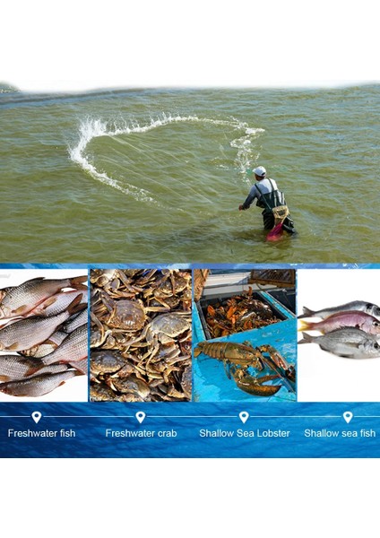 15M Uzunluğunda 0.7m Yüksekliğinde Stil Naylon Balık Ağı Balık Örgü Tuzak Üç Katmanlı Monofilament Solungaç Ağı Netleştirme Açık Olta Takımı Araçları (Yurt Dışından)