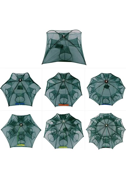 A- 6 Delikli Stil Katlanır Taşınabilir Altıgen Net Balık Ağı Döküm Kerevit Yakalayıcı Balık Tuzağı Karides Yakalayıcı Tank Kafes Ağı (Yurt Dışından) indirimleri