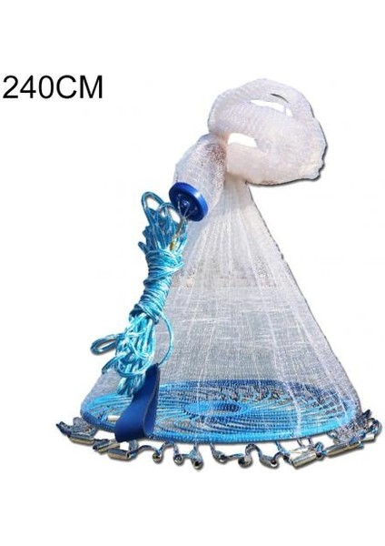 240CM Tarzı cm Açık Havada Balık Tutma El Atma Ince Örgü Dökme Ağ Uçan Tuzak Disk Balık Tutma El Atma Ince Örgü Dökme Ağ Uçma Tuzak D (Yurt Dışından)
