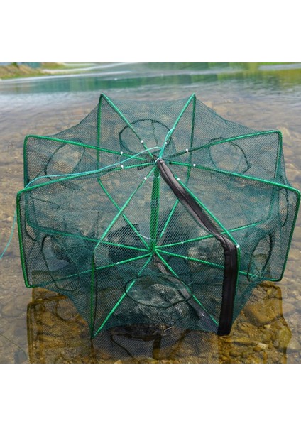 No.1 Tarzı Otomatik Balık Ağı Naylon Katlanır Karides Kafesi Kerevit Yengeç Balık Tuzağı Catcher Katlanabilir Balıkçılık Ağı (Yurt Dışından)