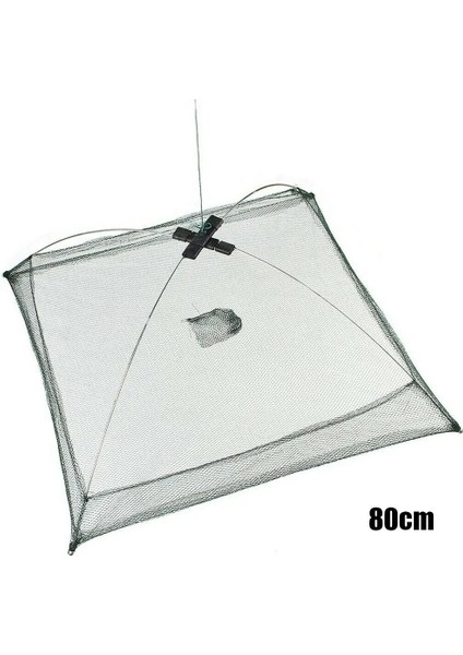 60CM Tarzı Taşınabilir Katlanmış Balık Ağı Yemler Karides Minnow Kerevit ve T8 Için Dayanıklı Örgü Tuzak (Yurt Dışından) modelleri