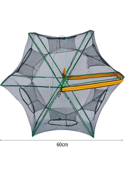 No.3 Tarzı Otomatik Balık Ağı Naylon Katlanır Karides Kafesi Kerevit Yengeç Balık Tuzağı Catcher Katlanabilir Balıkçılık Ağı (Yurt Dışından)