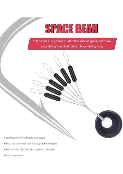 Büyük Bir Stil Etlot Yüksek Övgü Siyah Kauçuk Uzay Fasulye Oval Stoper Balık Tutma Bobber Şamandıra Yayın Balığı Flotador Balık Tutma Şamandırası (Yurt Dışından) indirimleri