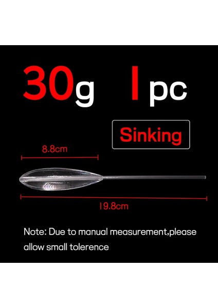 Batan 1 Adet 30G Tarzı Bimoo 8gggggg Balıkçılık Şamandıra Yukarı Batan-Aşağı Bobber Fly Balıkçılık G Cazibesi Pesca Aksesuarları (Yurt Dışından)